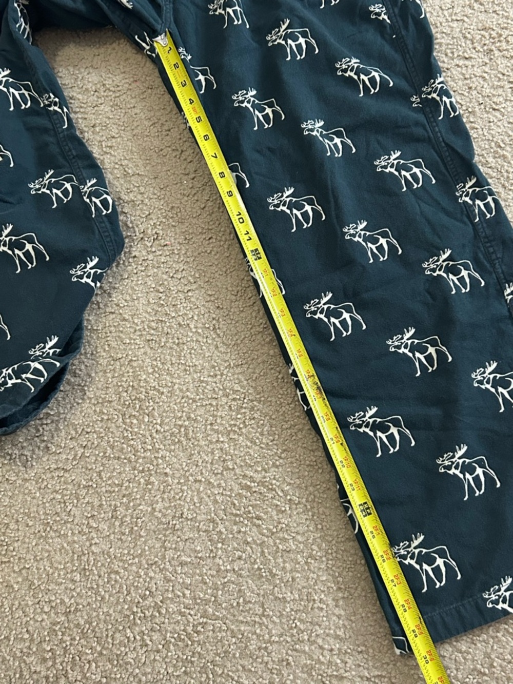VTG Abercrombie Fitch Pants Muscle Moose Drawstring Y2K Sleepwear Lounge XL - Picture 6 of 8